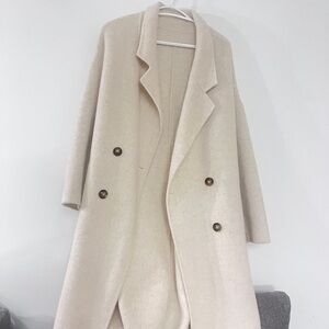 Beige wool coat just like brand new
